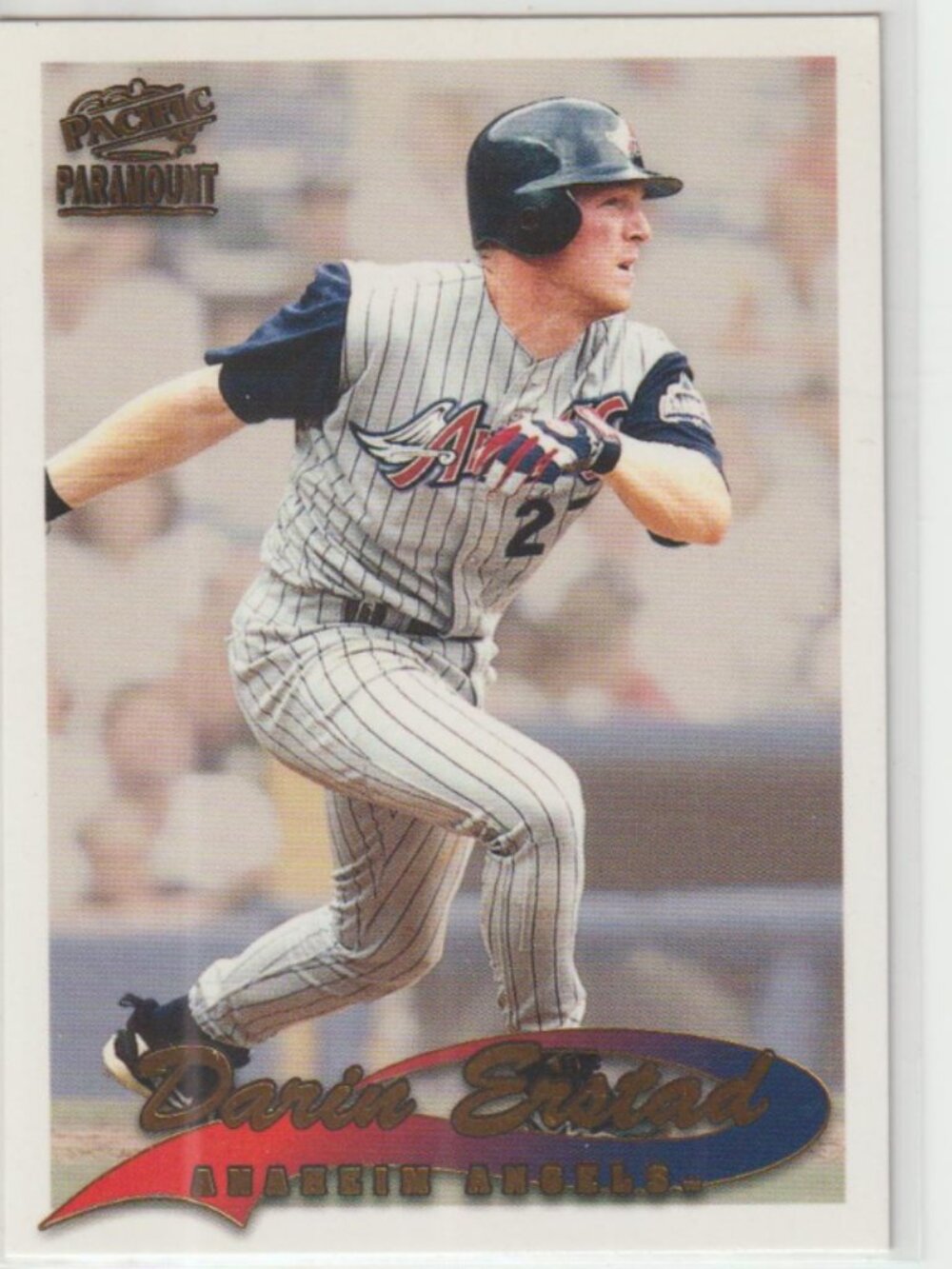 Rare Darin Erstad 1999 Pacific Paramount Gold Foil #4